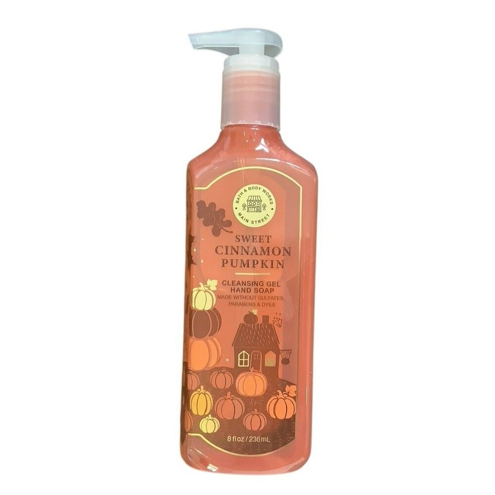 Bath & Body Pumpkin Cinnamon Gel Hand Soap 8 Oz New